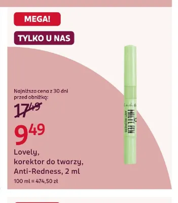 Korektor do twarzy Anti-Redness Lovely promocja w Rossmann