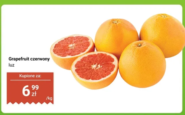Grapefruit czerwony luz promocja w Biedronka