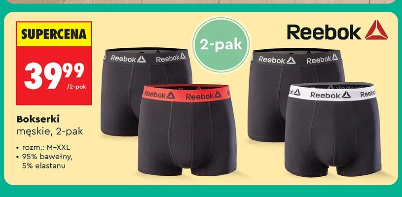 Bokserki męskie m-xxl promocja w Biedronka