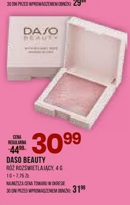 Róż rozświetlający DASO BEAUTY promocja w Drogerie Natura
