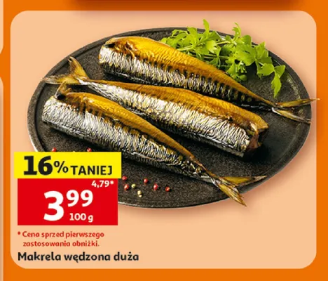 Makrela wędzona duża promocja w Auchan