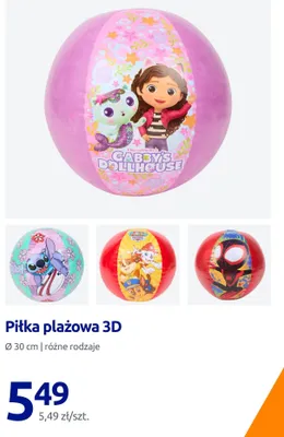 Piłka plażowa 3D Ø 30cm promocja w Action
