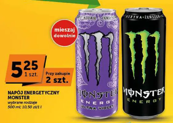 Napój energetyczny Monster Energy Ultra Violet promocja w Groszek