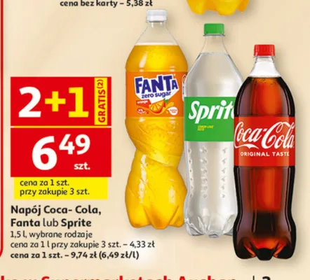 Napój Sprite 1,5l promocja w Auchan