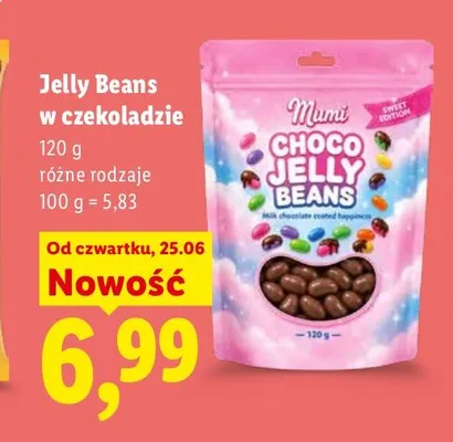 Jelly Beans w czekoladzie Mumi promocja w Lidl
