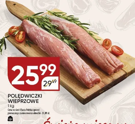 Polędwiczki wieprzowe promocja w Chata Polska
