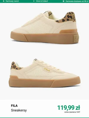 Sneakersy Fila promocja w Deichmann