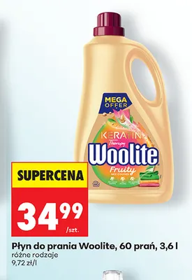 Płyn do prania Woolite 60 prań promocja w Biedronka