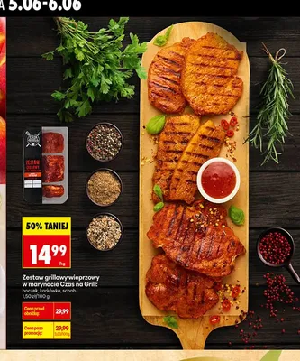 Zestaw grillowy wieprzowy w marynacie Czas na Grill promocja w Biedronka