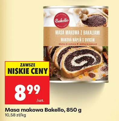 Masa makowa z bakaliami promocja w Biedronka