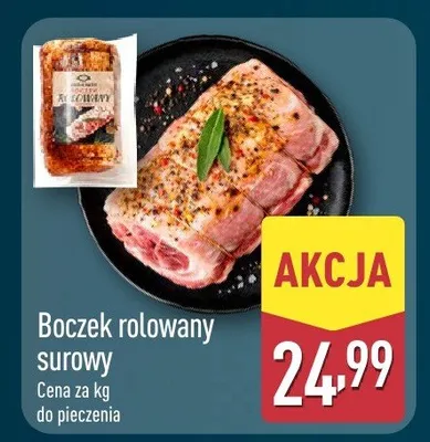 Boczek rolowany surowy Aldi promocja w Aldi
