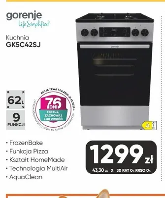 Kuchnia Gorenje GK5C42SJ promocja w Max Elektro