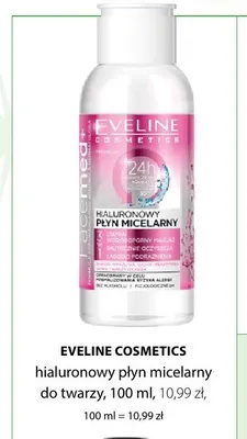 Hialuronowy płyn micelarny do twarzy Eveline Cosmetics promocja w Hebe