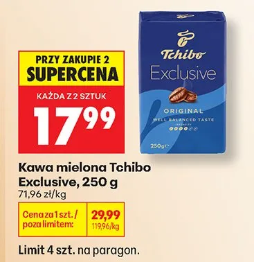 Kawa mielona Tchibo Exclusive promocja w Biedronka