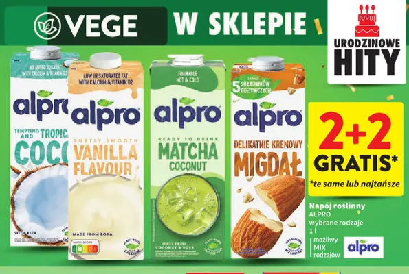 Napój roślinny migdałowy Alpro promocja w Intermarche