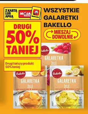 Galaretka żelé smak cytrynowy Bakello promocja w Biedronka