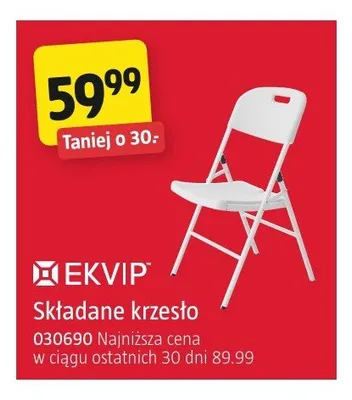 Składane krzesło EKVIP promocja w Jula