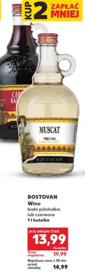 Wino białe półsłodkie Muscat promocja w Kaufland