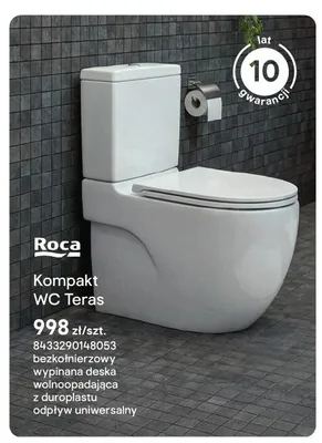 Kompakt WC Roca Teras promocja w Castorama