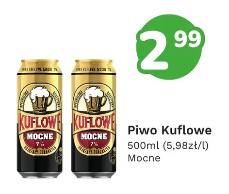 Piwo Kuflowe Mocne promocja w Limonka