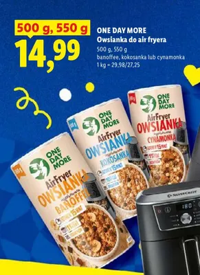 Owsianka do air fryera banoffee One Day More promocja w Lidl