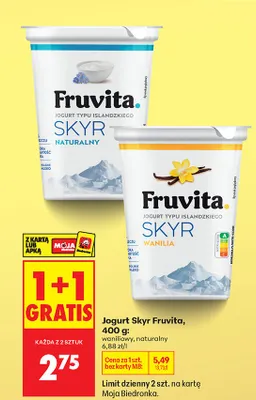 Jogurt Skyr naturalny promocja w Biedronka