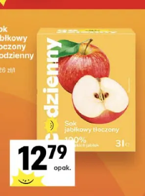 Sok jabłkowy tłoczony Codzienny promocja w Delikatesy Centrum