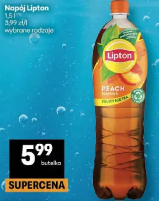 Napój Lipton Peach promocja w Delikatesy Centrum
