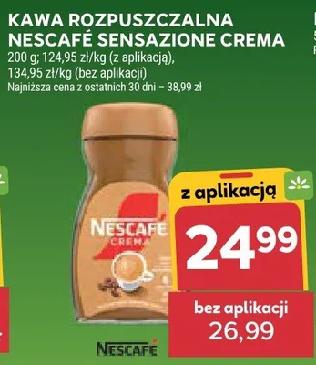 Kawa rozpuszczalna Nescafé Sensazione Crema promocja w Stokrotka