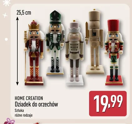 Dziadek do orzechów Home Creation promocja w Aldi