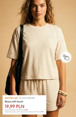 Bluza soft touch promocja w Sinsay