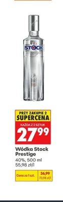 Wódka Stock Prestige promocja w Biedronka