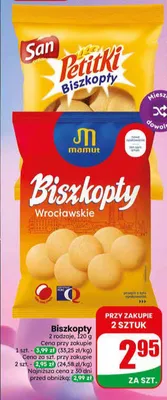 Biszkopty Wrocławskie Mamut promocja w Dino