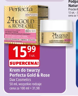 Krem do twarzy Perfecta Gold & Rose promocja w Leclerc