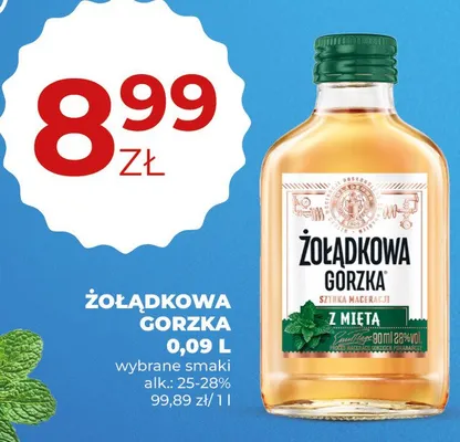 Wódka Żołądkowa Gorzka z miętą promocja w Duży Ben