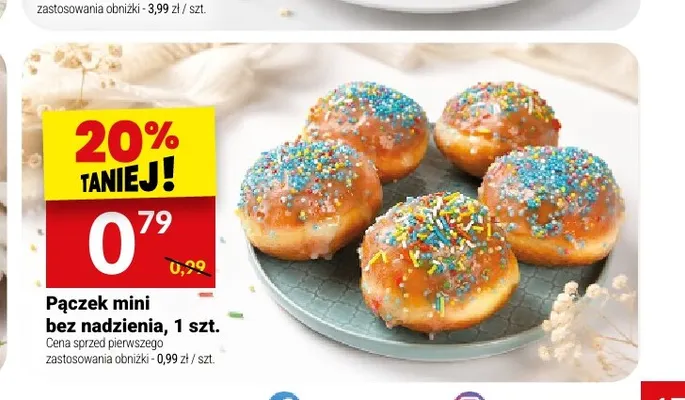 Pączek mini bez nadzienia Białecki promocja w Twój Market