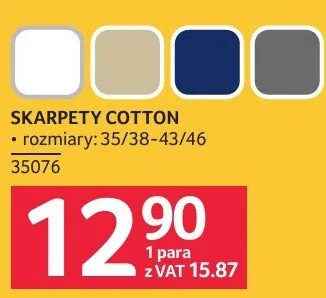 Skarpety COTTON promocja w Selgros
