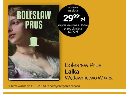 Książka Bolesław Prus Lalka promocja w Empik
