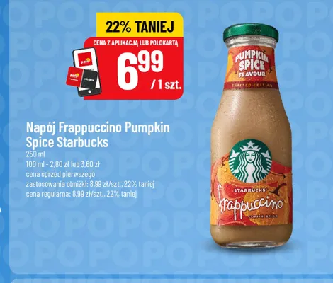 Napój Frappuccino Pumpkin Spice Starbucks promocja w POLOmarket