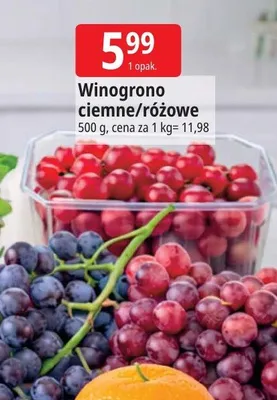Winogrono ciemne/różowe promocja w Leclerc
