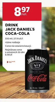 Drink Jack Daniel's Coca-Cola promocja w Stokrotka