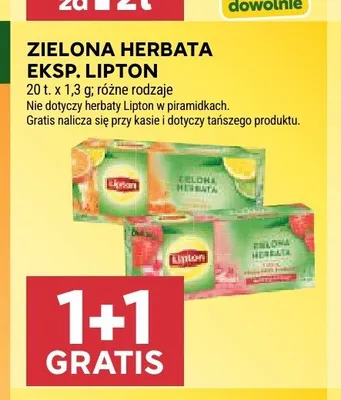Herbata zielona Lipton Citrus promocja w Stokrotka