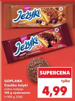 Ciastka Jeżyki różne rodzaje promocja w Kaufland