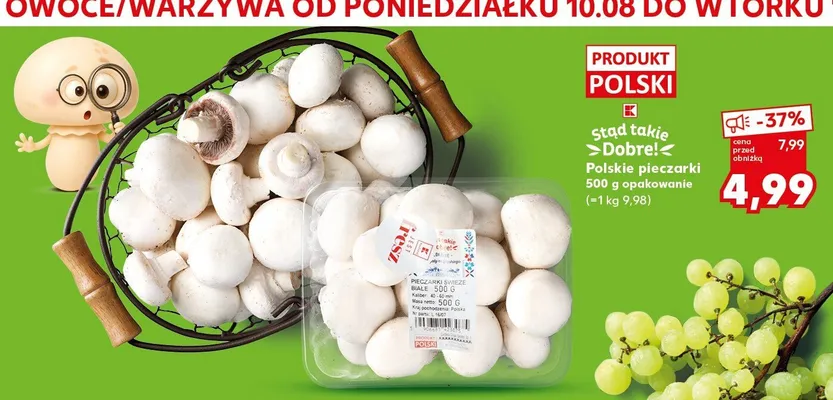Pieczarki świeże białe Stąd takie Dobre! promocja w Kaufland