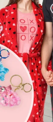 Szlafrok walentynkowy damski promocja w Netto