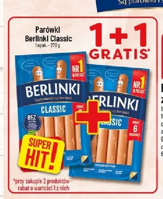 Parówki Berlinki Classic promocja w POLOmarket