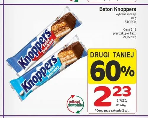 Baton Knoppers kokosowy promocja w Marketvita