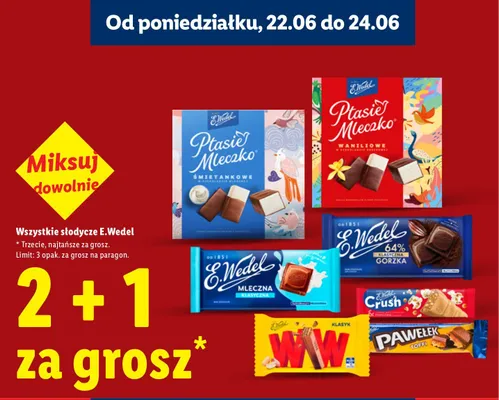 Pianki Ptasie Mleczko Waniliowe E.Wedel promocja w Lidl