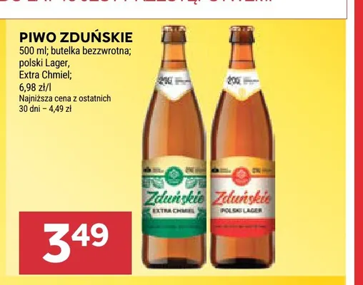 Piwo Zduńskie Extra Chmiel promocja w Stokrotka