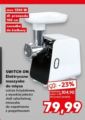 Elektryczna maszynka do mięsa Switch On promocja w Kaufland